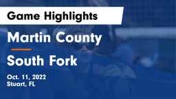 Martin County  vs South Fork  Game Highlights - Oct. 11, 2022
