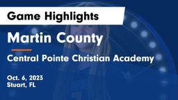 Martin County  vs Central Pointe Christian Academy Game Highlights - Oct. 6, 2023