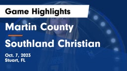 Martin County  vs Southland Christian Game Highlights - Oct. 7, 2023
