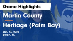 Martin County  vs Heritage  (Palm Bay) Game Highlights - Oct. 16, 2023