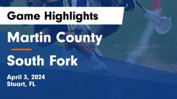Martin County  vs South Fork  Game Highlights - April 3, 2024