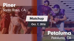 Matchup: Piner vs. Petaluma  2016