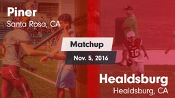 Matchup: Piner vs. Healdsburg  2016