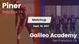 Matchup: Piner   vs. Galileo Academy 2017
