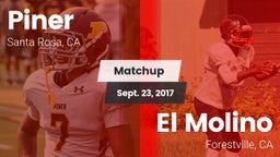 Matchup: Piner   vs. El Molino  2017
