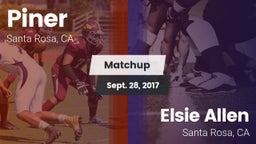 Matchup: Piner   vs. Elsie Allen  2017