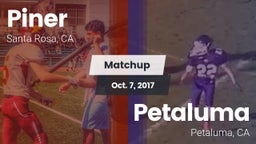 Matchup: Piner   vs. Petaluma  2017