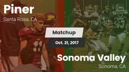 Matchup: Piner   vs. Sonoma Valley  2017