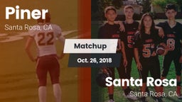 Matchup: Piner   vs. Santa Rosa  2018