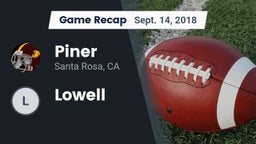 Recap: Piner   vs. Lowell  2018