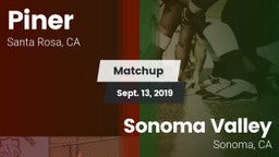 Matchup: Piner   vs. Sonoma Valley  2019