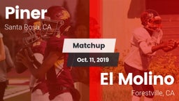 Matchup: Piner   vs. El Molino  2019