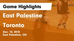 East Palestine  vs Toronto Game Highlights - Dec. 10, 2018