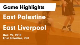 East Palestine  vs East Liverpool  Game Highlights - Dec. 29, 2018