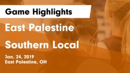 East Palestine  vs Southern Local  Game Highlights - Jan. 24, 2019
