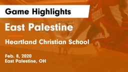 East Palestine  vs Heartland Christian School Game Highlights - Feb. 8, 2020