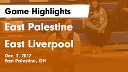 East Palestine  vs East Liverpool  Game Highlights - Dec. 2, 2017