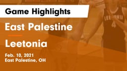 East Palestine  vs Leetonia Game Highlights - Feb. 10, 2021