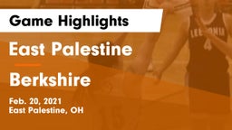 East Palestine  vs Berkshire  Game Highlights - Feb. 20, 2021