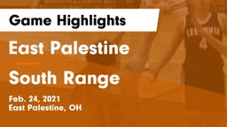 East Palestine  vs South Range Game Highlights - Feb. 24, 2021