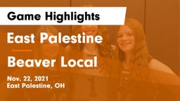 East Palestine  vs Beaver Local Game Highlights - Nov. 22, 2021
