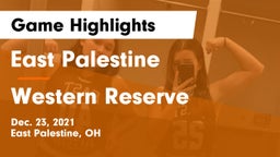 East Palestine  vs Western Reserve  Game Highlights - Dec. 23, 2021