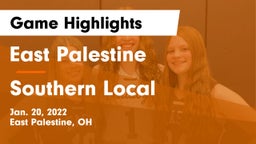 East Palestine  vs Southern Local  Game Highlights - Jan. 20, 2022