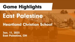 East Palestine  vs Heartland Christian School Game Highlights - Jan. 11, 2023