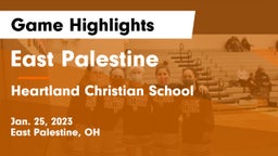 East Palestine  vs Heartland Christian School Game Highlights - Jan. 25, 2023