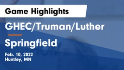 GHEC/Truman/Luther vs Springfield  Game Highlights - Feb. 10, 2022
