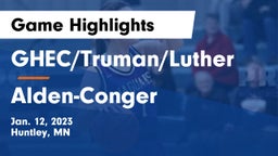 GHEC/Truman/Luther vs Alden-Conger  Game Highlights - Jan. 12, 2023