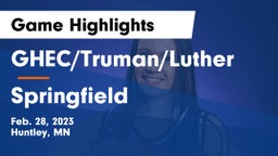 GHEC/Truman/Luther vs Springfield  Game Highlights - Feb. 28, 2023