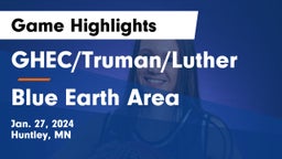 GHEC/Truman/Luther vs Blue Earth Area  Game Highlights - Jan. 27, 2024