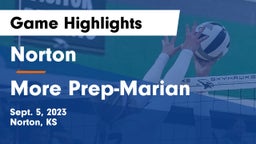 Norton  vs More Prep-Marian  Game Highlights - Sept. 5, 2023
