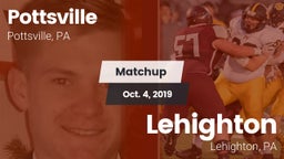Matchup: Pottsville vs. Lehighton  2019