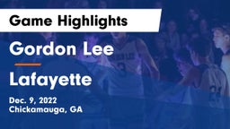 Gordon Lee  vs Lafayette  Game Highlights - Dec. 9, 2022