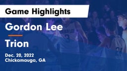 Gordon Lee  vs Trion  Game Highlights - Dec. 20, 2022