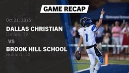 Recap: Dallas Christian  vs. Brook Hill School 2016