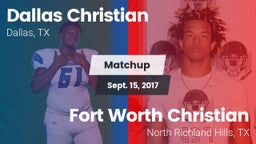 Matchup: Dallas Christian vs. Fort Worth Christian  2016