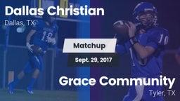 Matchup: Dallas Christian vs. Grace Community  2017