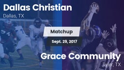 Matchup: Dallas Christian vs. Grace Community  2016