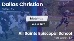 Matchup: Dallas Christian vs. All Saints Episcopal School 2017