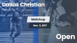 Matchup: Dallas Christian vs. Open 2016