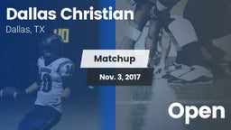 Matchup: Dallas Christian vs. Open 2017