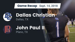 Recap: Dallas Christian  vs. John Paul II  2018