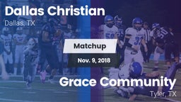 Matchup: Dallas Christian vs. Grace Community  2018