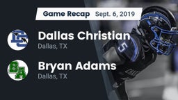Recap: Dallas Christian  vs. Bryan Adams  2019
