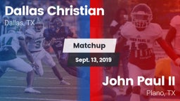 Matchup: Dallas Christian vs. John Paul II  2019