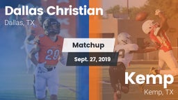 Matchup: Dallas Christian vs. Kemp  2019