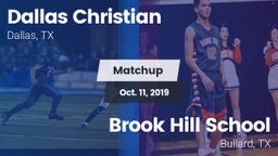 Matchup: Dallas Christian vs. Brook Hill School 2019